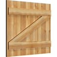 thumbnail image 2 of 32 1/4"W X 27"H Timbercraft Six 5 3/8" Boards Joined Board-N-Batten Shutters W/Z-Bar, Rough Sawn Western Red Cedar (Per Pair), 2 of 13