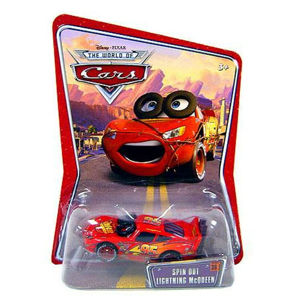 Disney Cars Series 1 Spin Out Lightning McQueen Diecast Car - Walmart ...