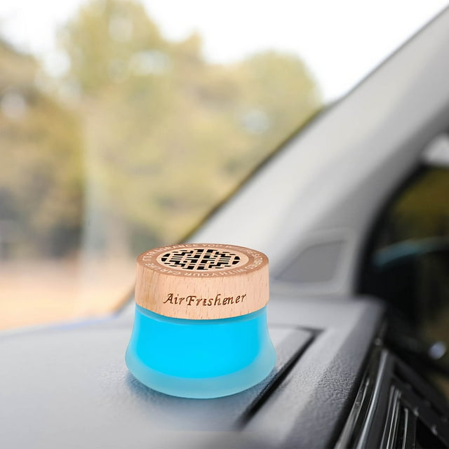 Limpiadores domésticos Ungüento sólido para coche Cubierta de madera Perfume Accesorios para coche Ambientador para botellas de vidrio para coche Ambientador