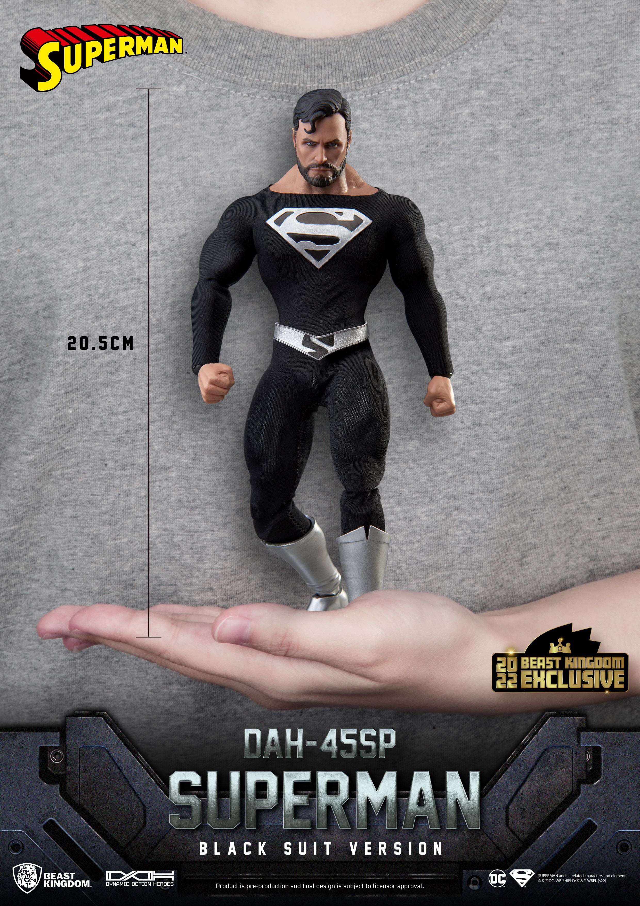 DC COMICS SUPERMAN BLACK SUIT - Walmart.com