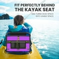 thumbnail image 4 of Skywin Kayak Cooler Behind Seat - Waterproof Kayak Seat Back Cooler for Kayaks - Compatible with Lawn-Chair Style Seats, Kayak Accessories Stores Drinks and Keeps Them Cool All Day Kayaking, 4 of 7