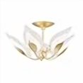 thumbnail image 3 of Hudson Valley Lighting Blossom 5 Light Semi Flush - Gold Leaf Finish - Clear Glass, 3 of 3