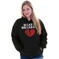 thumbnail image 3 of Heartbreaker Valentines Day Break Up Hoodie Sweatshirt Women Men Brisco Brands X, 3 of 6