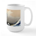 thumbnail image 2 of CafePress - Great Wave Large Mug - 15 oz Ceramic Large White Novelty Mug, 2 of 6