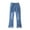 Blue, variant on Gubotare Jeans for Girls Girls Casual Denim Pants High Waist Jeans Elastic Wasit Wide Leg Baggy Pants With Pocket Kids (Blue,10-12 Years)