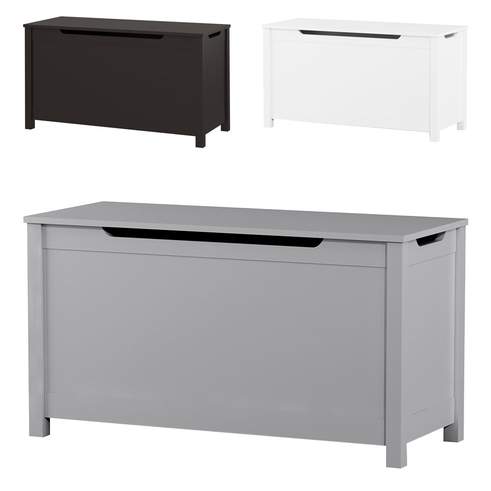 Wooden Toy Box Storage With Safety Hinge, Lid Storage Bench For Bedroom Living Room Playroom Boys & Girls, Toddlers Toy Storage Chest, 31.50x13.00x16.70in