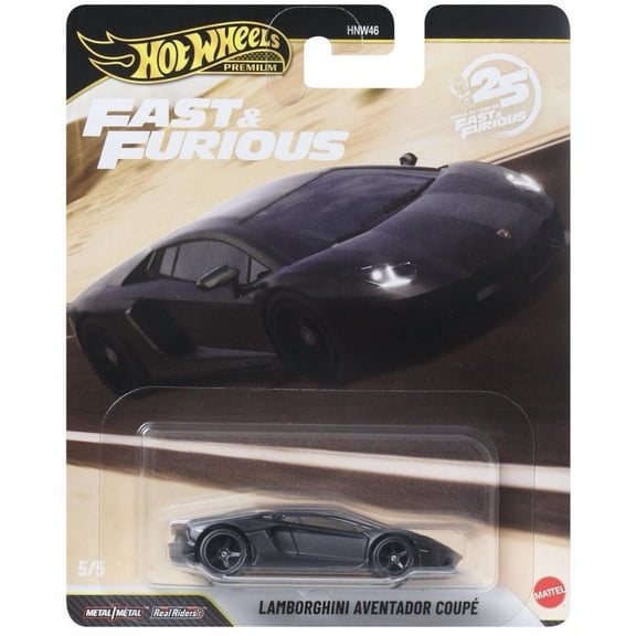 Hot Wheels Lamborghini Aventador Coupe Fast & Furious 25th Anniversary Premium