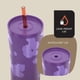 thumbnail image 4 of Contigo x Ally Love Streeterville Vaso de acero inoxidable con pajita, tapa fácil de limpiar, a prueba de fugas, sin BPA, 24 oz, violeta, 4 of 7