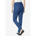 thumbnail image 2 of Woman Within Plus Size Petite Pull-On Elastic-Waist Stretch Fineline Denim Jeans, 2 of 6