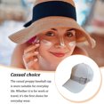 thumbnail image 3 of Gorra de béisbol Minnieouse Rhinestone Sun Visor Sombreros Ala ancha Cola de caballo, 3 of 6