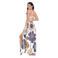 thumbnail image 3 of FORMRS Womens Long Sarong Beach Wrap Semi-Sheer Bikini Skirt Bathing Swimsuit Cover Up, Colorful Floral, 3 of 7