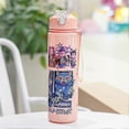 thumbnail image 2 of Demon Hunter Water Bottle - Cute Cartoon Figurine with Straw, Trendy Portable Cup for Fans, 2 of 5