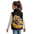thumbnail image 3 of Pzuqiu Otter Kids Sleeveless Vests Casual Clothes for Girls 2T Soft Fashion Winter Lightweight Sleeveless Fleece Jacket with Pocket Comfortable Warm Fall Outfits for Girls, 3 of 7