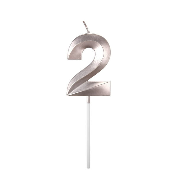 Birthday Candles Extended Big Number Candle Multicolor 3D Design Cake Topper Decoration for Any Celebration