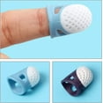 thumbnail image 4 of Dedal de silicona de 2 tamaños para dedos, protector de pulgar, para coser, tejer y acolchar, 4 of 5