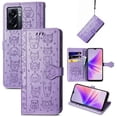 thumbnail image 1 of Funda Cartera FOXDOCK para OPPO A77 , Flip PU con Relieve de Gatos y Perros, Tarjetero y Soporte, 1 of 6
