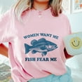thumbnail image 3 of Women Want Me Fish Fear Me T-Shirt – Funny Fishing Graphic Tee, Humorous Outdoor Shirt for Anglers, Fishermen & Boating Lovers, 3 of 7