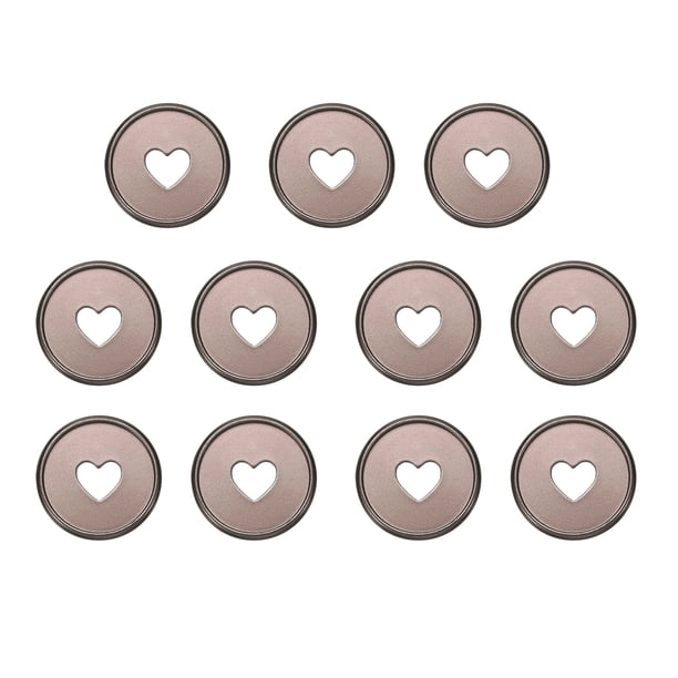 Discos de encuadernación de plástico Uxcell 20 Pcs 1.4 pulgadas Discos de expansión Discbound en forma de corazón para DIY Café