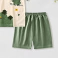thumbnail image 5 of Quealent Toddler Pajamas Organic Cotton Baby Girl Pajamas Summer Short Sleeve Kids Clothes Snug Fit Pjs 2 Piece, (Army Green, 18-24 Months), 5 of 6