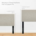 thumbnail image 2 of Modway Taylor King and California King Linen Fabric Headboard in Beige, 2 of 8