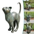 thumbnail image 1 of POINTERTECK Beautiful Cat Statue With Rounded Back Garden Decor Resin Outdoor Lawn Yard Sculpture, 1 of 5