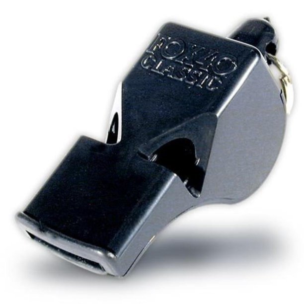 Classic Whistle Black, 115 Decibels of high pitch shrill rises above