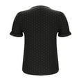 thumbnail image 5 of Vestidos Casuales Para Mujer, Blusas De Mujer De Moda Suéter de manga corta con cuello en V y bordado de lino sintético para mujer, top de moda, 5 of 5