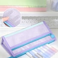 thumbnail image 4 of Zipper Pouches for Organizing,Mesh Zipper Pouch Bags,Mesh Nylon Storage Bag with Zipper,9IN Small Makeup Bag Toothbrush Toothpaste Cosmetic(Purple), 4 of 6