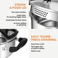 thumbnail image 6 of Stainless Steel Pasta Pot, Dutch Oven, Induction Pasta Pot with Strainer Lid, Stock Pot/Soup Pot, Easy Cleanup Stylish Cookware, Dishwasher Safe, 5 Quart, 6 of 7