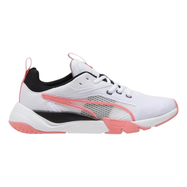 Tenis Puma Mujer Dama Zora Blanco Rosa Running blanco 3 MX