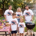 thumbnail image 2 of Patriotic Eagle 250th Anniversary Family Matching T-Shirt, USA America 1776-2026 4th of July Group Tee, Unisex Cotton, 2 of 8
