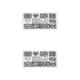 thumbnail image 2 of Vogacara 16 estilos, gran oferta, placa de estampado para decoración de uñas, sello de acero para uñas, herramienta de impresora para manicura, dos 2piezas Vogacara CBP003308, 2 of 5