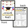thumbnail image 6 of 30Pcs Graduation Party Game Cards, Paper Graduation Decorations With Graduation Cap Design For Graduation Party Supplies, Graduation Celebration, Class Of 2025 Grad Party,, 6 of 6