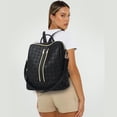 thumbnail image 3 of Makes Mochila Monedero para Mujer Bolso de Viaje de Cuero PU Bolso de diseño Convertible con Monedero 2 Piezas, 3 of 5