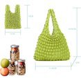 thumbnail image 5 of 1 Uds bolsa elástica mágica bolsa plisada, portátil reutilizable de gran capacidad retráctil bolsas de compras ecológicas bolsa de comestibles de frutas y verduras brillar Hogar, 5 of 5