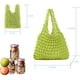 thumbnail image 5 of 1 Uds bolsa elástica mágica bolsa plisada, portátil reutilizable de gran capacidad retráctil bolsas de compras ecológicas bolsa de comestibles de frutas y verduras oso de fresa Hogar, 5 of 5