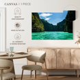 thumbnail image 4 of Elephant Stock Ko Phi Phi Le Island Wall Art - Horizontal Canvas Wall Art - Living Room Wall Decor - Places Canvas - Black And Turquoise Decor - 51" x 34", 4 of 4