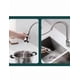 thumbnail image 2 of Grifos Convencionales Xtellar Mezcladora Para Fregadero Flexible Llave Herramienta de Cocina Acero inoxidable Color Blanco, 2 of 5