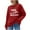 Red, variant on Aboser Yes,I'm Always Freezing Plus Size Sweaters for Women 2026 Fashion Crewneck Pullover Shirts Funny Letter Printing Sweater Cozy Soft Long Sleeve Knitwear