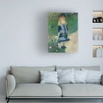 thumbnail image 2 of Pierre Renoir 'A Girl With a Watering Can' Canvas Art, 2 of 4