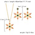 thumbnail image 2 of NICKSUN Christmas Snowflake Rhinestone Jewelry Set for Women, Crystal Pearl Snowflake Pendant Necklace & Dangle Earrings Matching Set, Winter Xmas Holiday Party Accessory Gift, 2 of 5