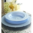 thumbnail image 5 of " OCCASIONS " 120 Pieces Plates Pack, Extra Heavyweight Disposable Vintage Wedding Party Plastic Bowls (14 oz Soup Bowl, Chateau in Blue), 5 of 9