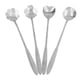 thumbnail image 5 of Cuchara de café 4 cucharas mezcladoras de  largo de acero inoxidable cucharas de té helado en forma de corazón de flor cucharas de té helado de 71 pulgadas ANGGREK  Otros, 5 of 8