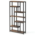 thumbnail image 2 of Canddidliike 79" Tall Bookshelf, 7-Tier Bookcase with 10 Open Display Shelves for Indoor as Livingroom, Rustic Brown, 2 of 4