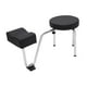 thumbnail image 5 of Taburete de pedicura y manicura con reposapiés, silla de pedicura, soporte ajustable para Negro, 5 of 8