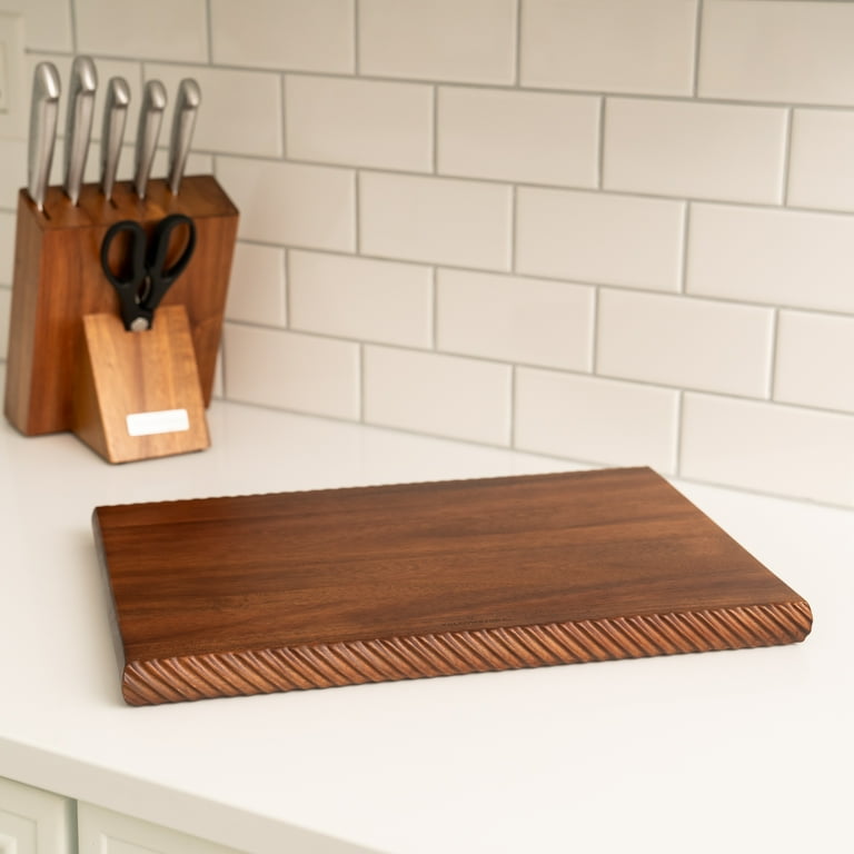 Free Shipping! Yellowstone 18x12 Inch Braided Wooden Butcher Block