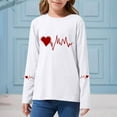 thumbnail image 4 of Posijego Girls Boys Graphic T-Shirts Valentine's Day Long Sleeve Shirt Heart Print Basic Tees Casual Spring Tops for Kids, 4 of 6