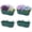 Green & Black, variant on Deck Railing Planter Box 4 Pack Window Boxes Planters with Adjustable Brackets, 17 Inch Hanging Flower Pots for Plants for Front Porch, Garden Fence, Apartment Patio Balcony Decor