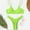 Green, variant on Babysbule Womens Swimsuits Women's Sexy High Breast Contrast Gradient Split Bikini Set One Piece Swimsuit