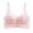 Pink, variant on Women's Solid Color Push Up Bra Wire Thin And Comfortable Side Support Sag Lace Womens Sports Bra Pack Womens Bras Underwire Bra Packs